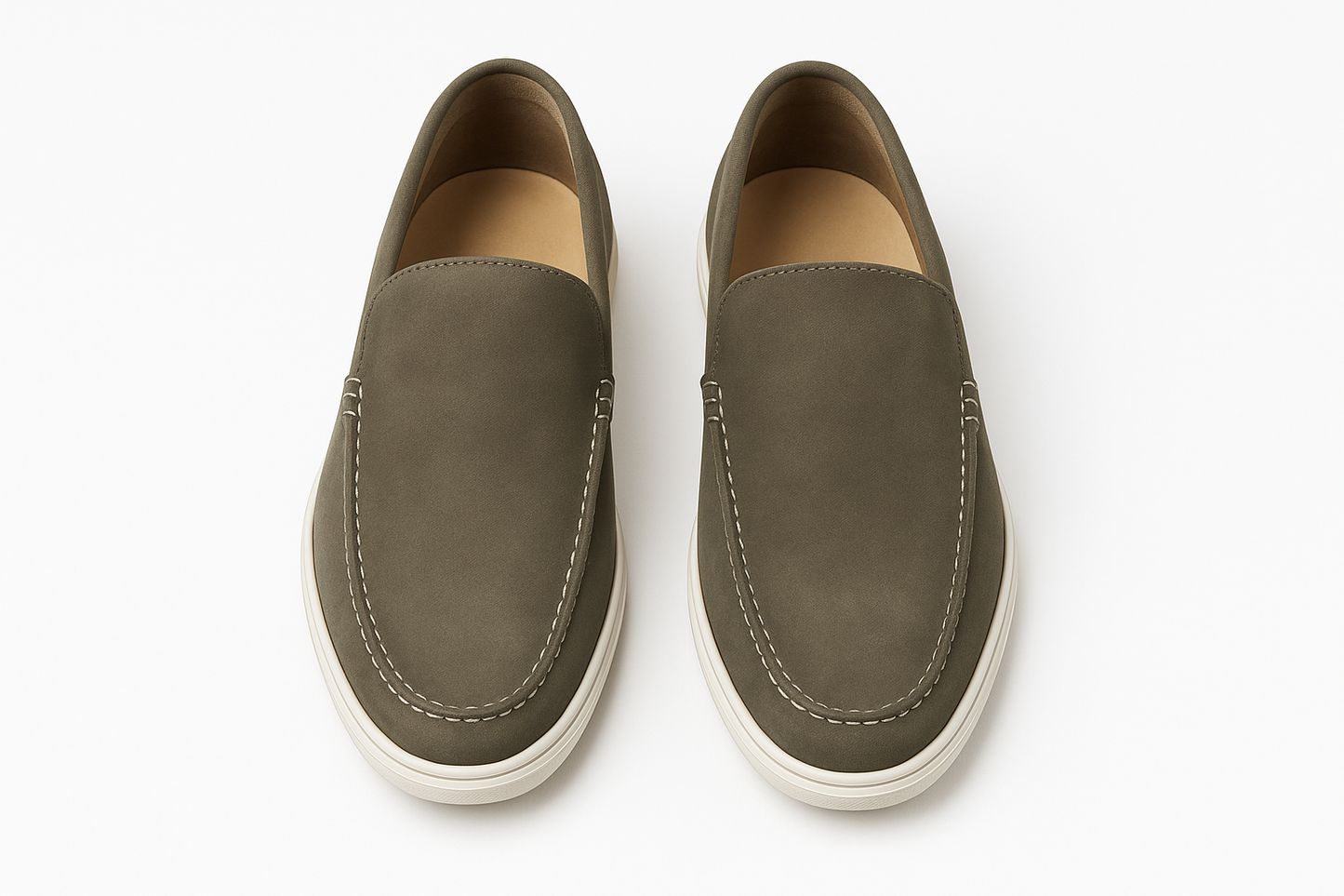 Qadam Rocco Suede Leather Loafers