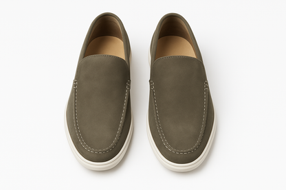 Qadam Rocco Suede Leather Loafers