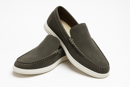 Qadam Rocco Suede Leather Loafers